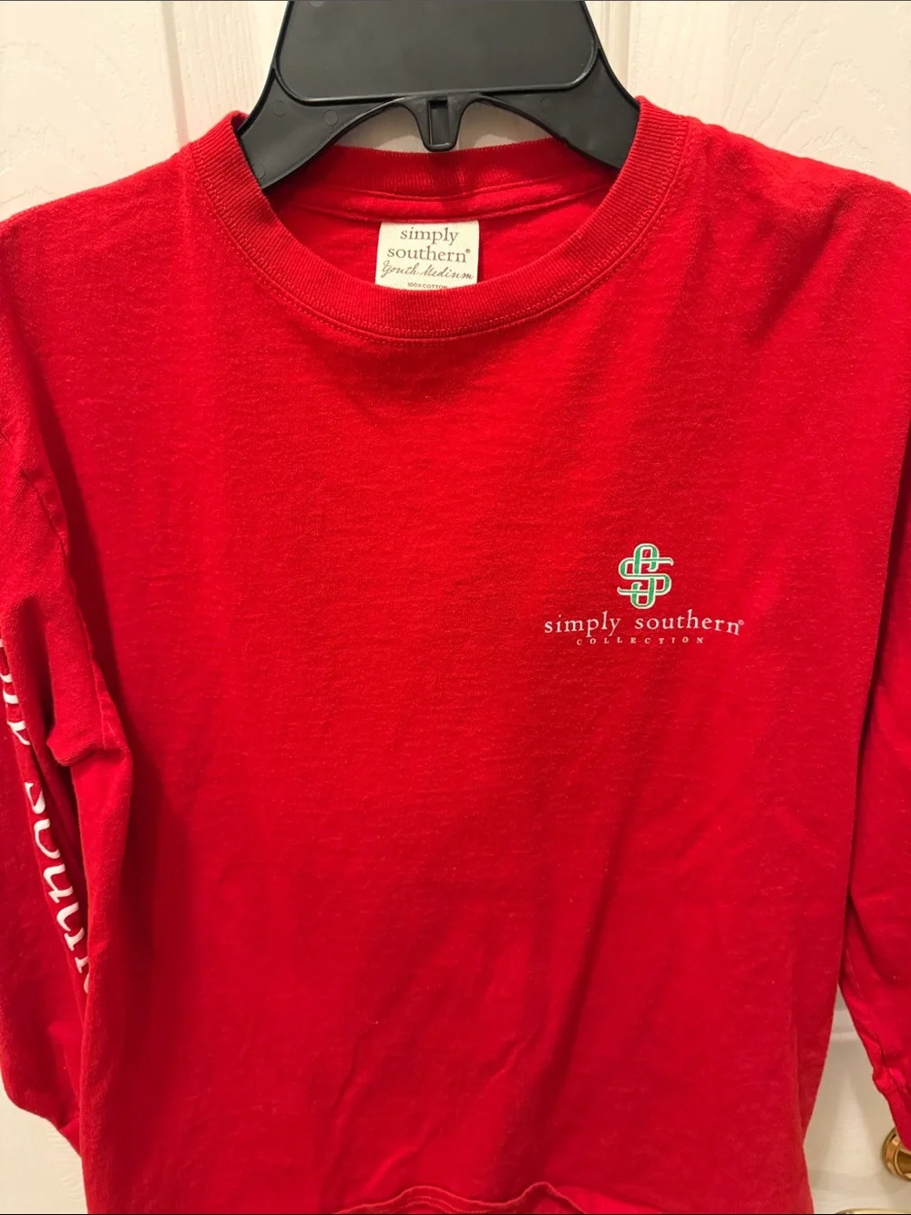 Simply Southern Kids Long-Sleeve Tee - Pink, Red, Charcoal
